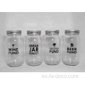 Glass Piggy Bank con logotipo y caja de regalo